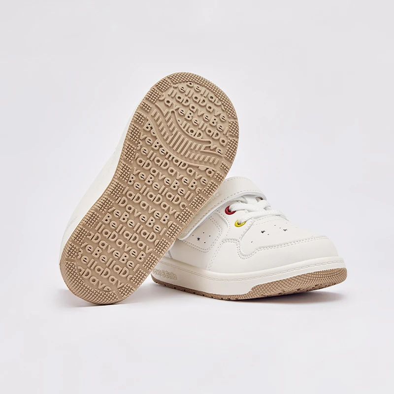 데이브 벨라 키즈 용수철 가을 스포츠 신발, 소년 소녀 캐주얼 보드 신발, 고무 밑창 어린이 베이지 신발 DB3241548, 신제품