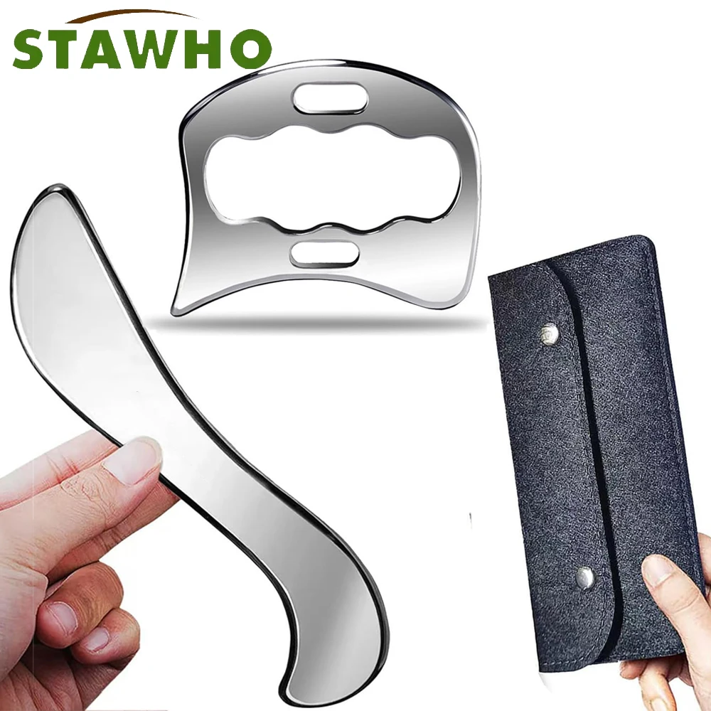 

Stainless Steel Muscle Scraper Tools Set,Gua Sha Scraping Massage Tools,IASTM Tools for Physical Therapy,Lymphatic Drainage