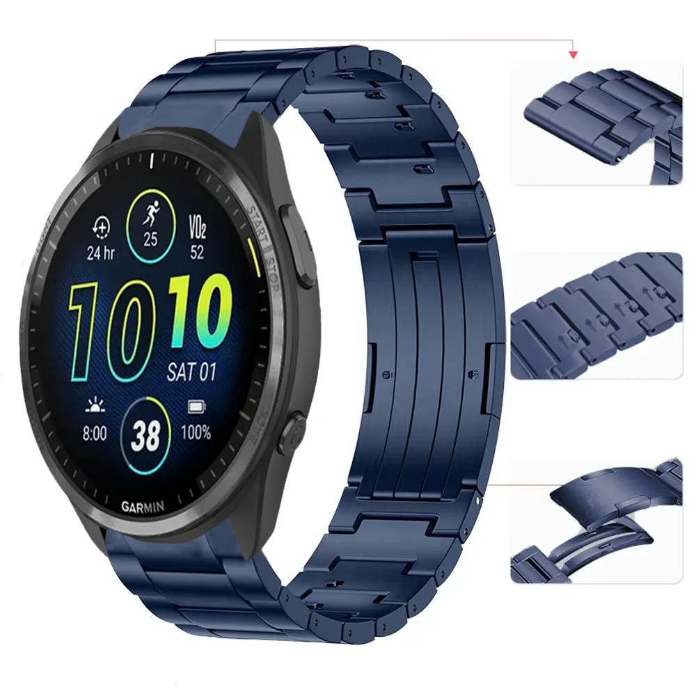 Premium Titanium Metal Quick-Release Watch Strap - 20mm/22mm