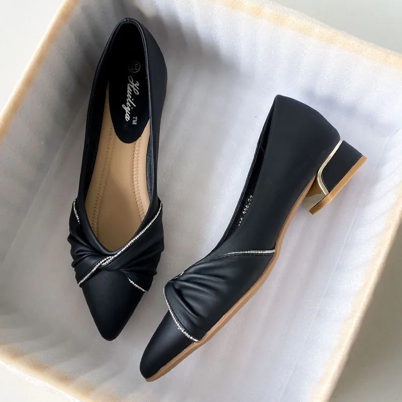 

Sandals Women Summer New Fashion Women's Sandals 2023 Pointed Pumps Women Shoes Office Dress Shoes Sexy Square Heel High Heels