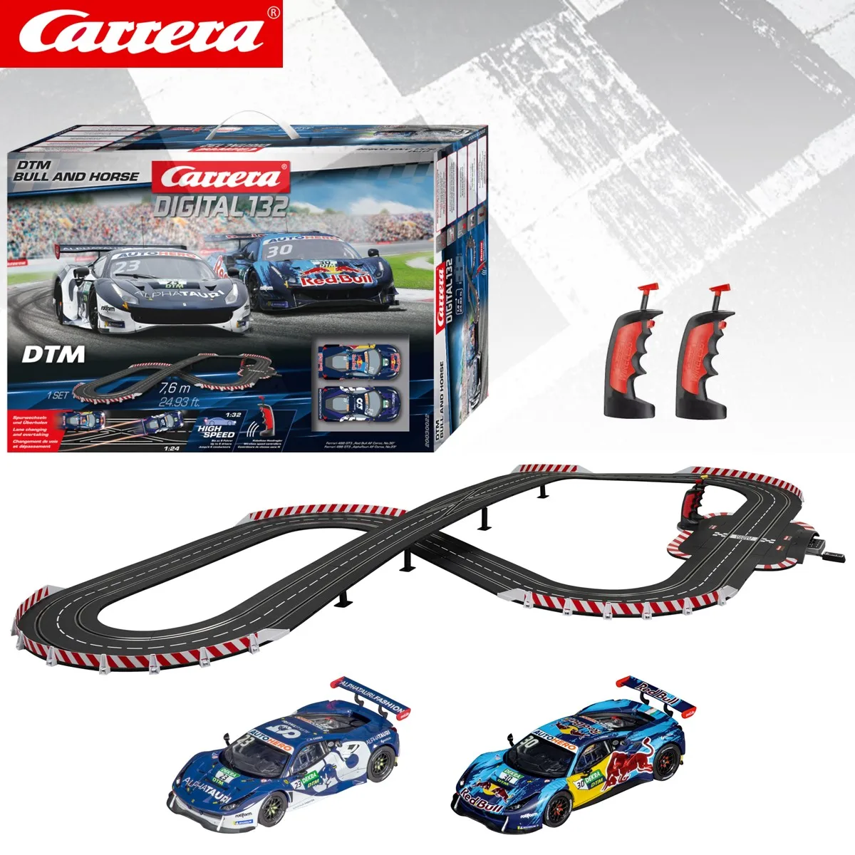 Circuit voitures Carrera Digital 132 DTM Bull an Horse 30022