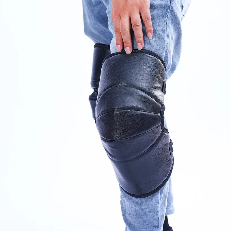 짧은 승마 Kneepads 남성과 여성을위한 새로운 겨울 전기 자동차 착용 벨벳 패딩 따뜻한 Kneepads