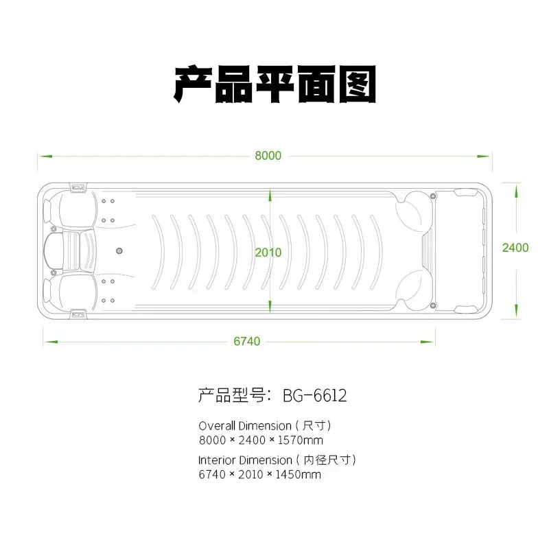 Indoor swimming machine independent intelligent unlimited surfing massage swimming pool domestic acrylic cycle constant temperat