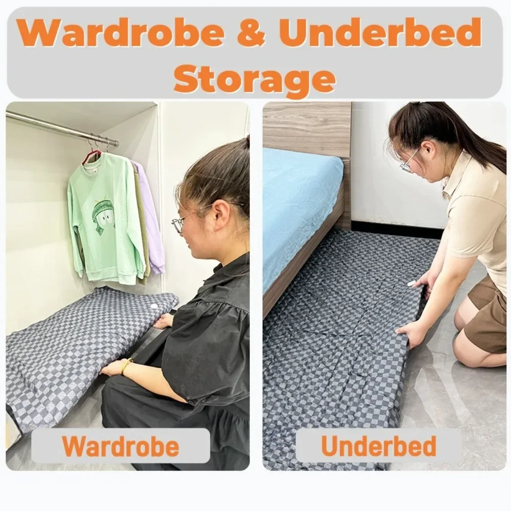 Mattress Vacuum Storage Bag for Moving - Fabric Cloth Vacuum Seal Mattress Bag with Straps for Easy Moving, Shipping and Storing 4