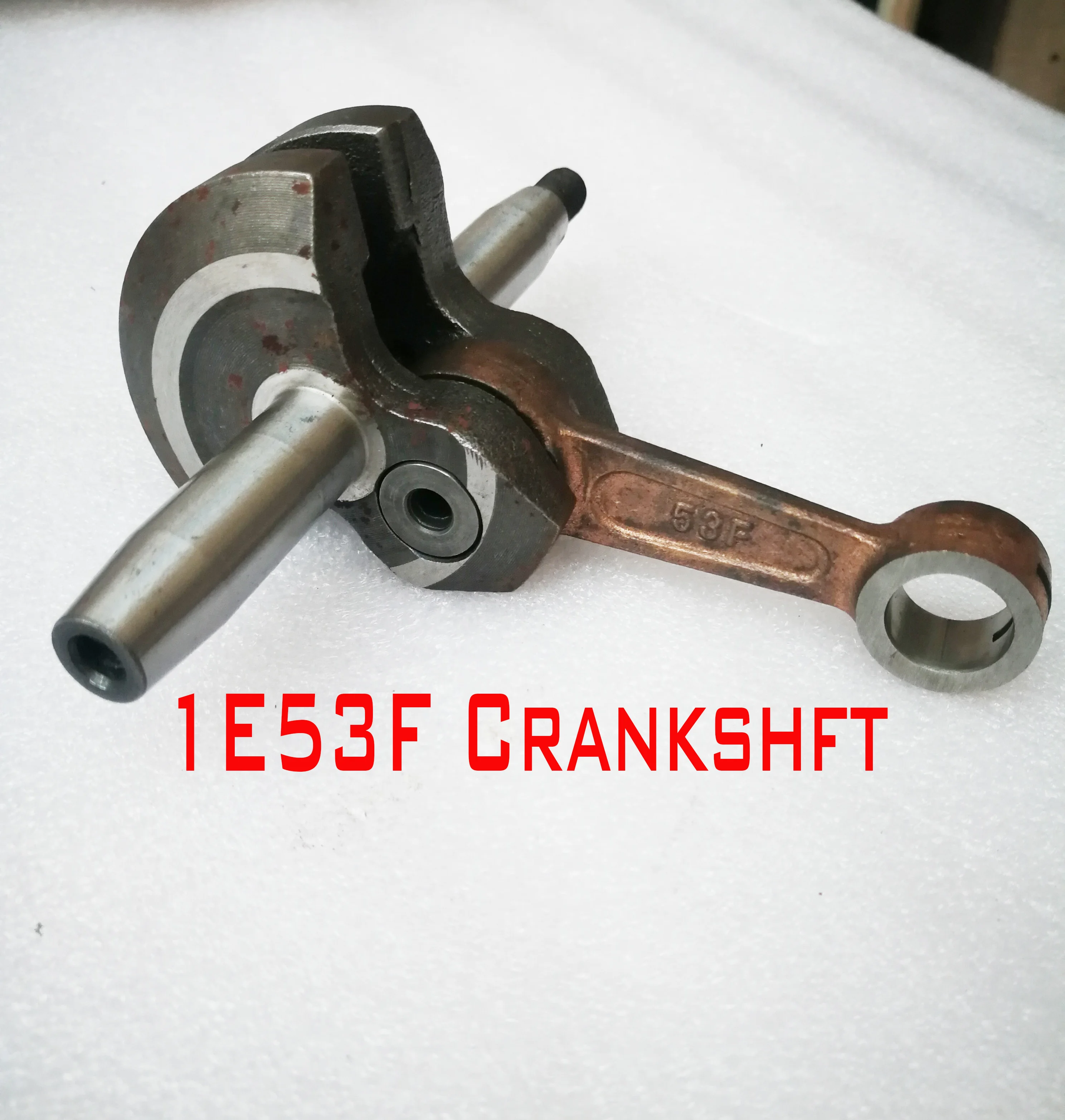 Crankshaft  Assembly For1E53F Gasoline Engine 80cc Motor 2 Stroke Brush Cutter,Gopeed Scooter Earth Ground Drill one cylinder four stroke air cooled motorbike engine gasoline motorcycle assembly engine for 150cc 200cccustom