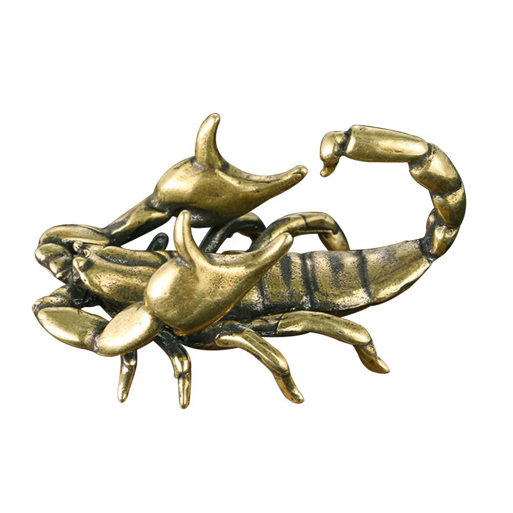 

Delicate Scorpion Pen Rest Ornament Brass Scorpion Craft Ornament Home Office Decor