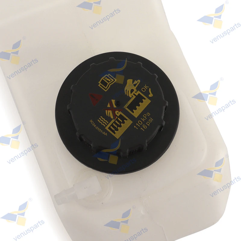 6732375 Water Coolant Tank Radiator Reservoir Bottle Expansion Tank with Cap 6733429 for Bobcat Loader S205 S220 S250 S300 S330