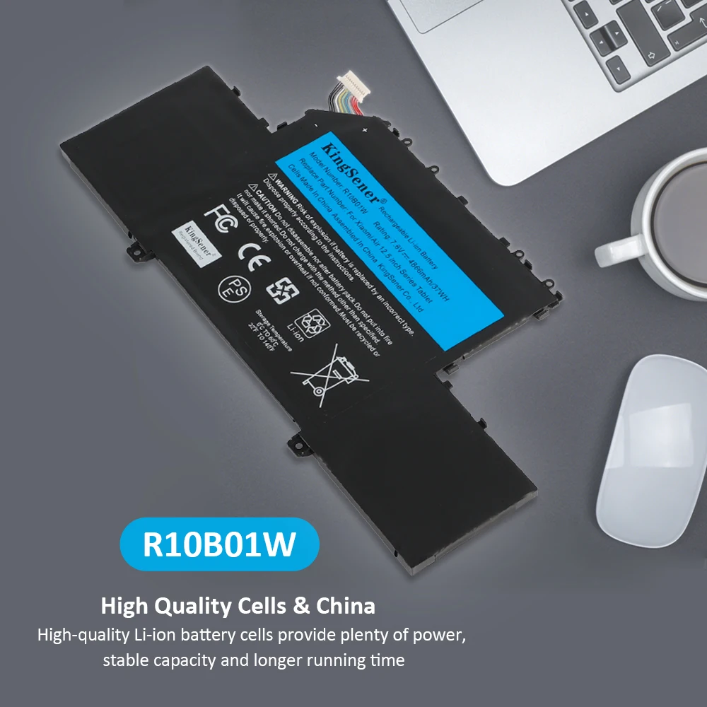 Bateria do Portátil de Kingsener R10b01w R10bo1w para Xiaomi mi ar 12.5 Série Notebook 16120101 161201-aa 7.6v 4866mah 37wh - Imagem 5