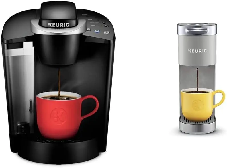 

Keurig K-Classic Кофеварка K-Cup Pod, одноразовая подача, программируемая, от 6 до 10 унций. Размеры пива, черная и K-Mini Plus одноразовая подача
