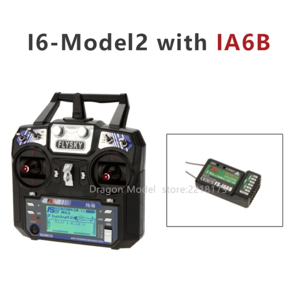 Flysky FS-i6 FS I6 2.4G 6ch RC émetteur contrôleur FS-iA6/FS-iA6B récepteur pour quadrirotor bricolage Drone – Image 6