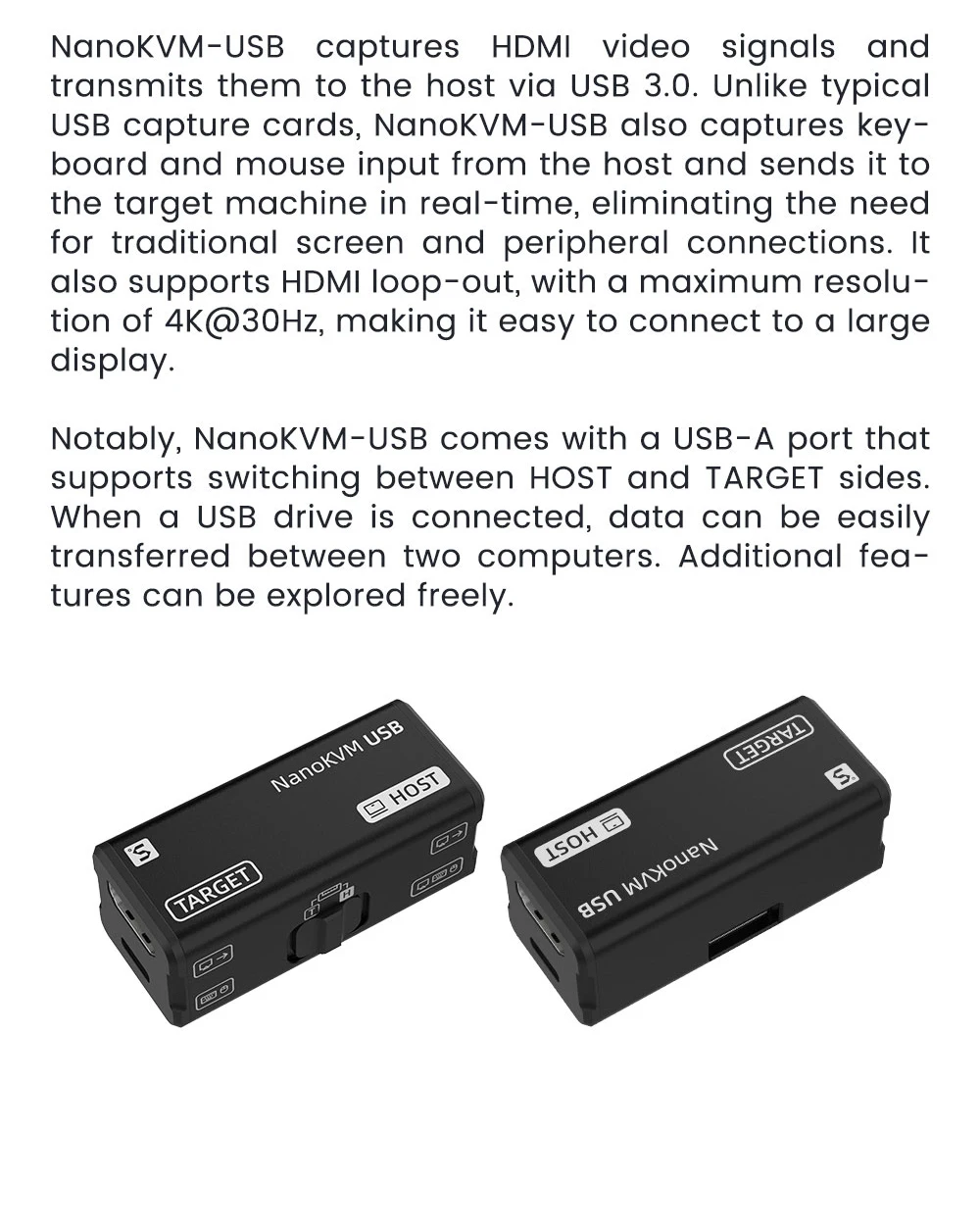 Sipeed NanoKVM-USB Operation And Maintenance USB 3.0 Capture Card Virtual Keyboa