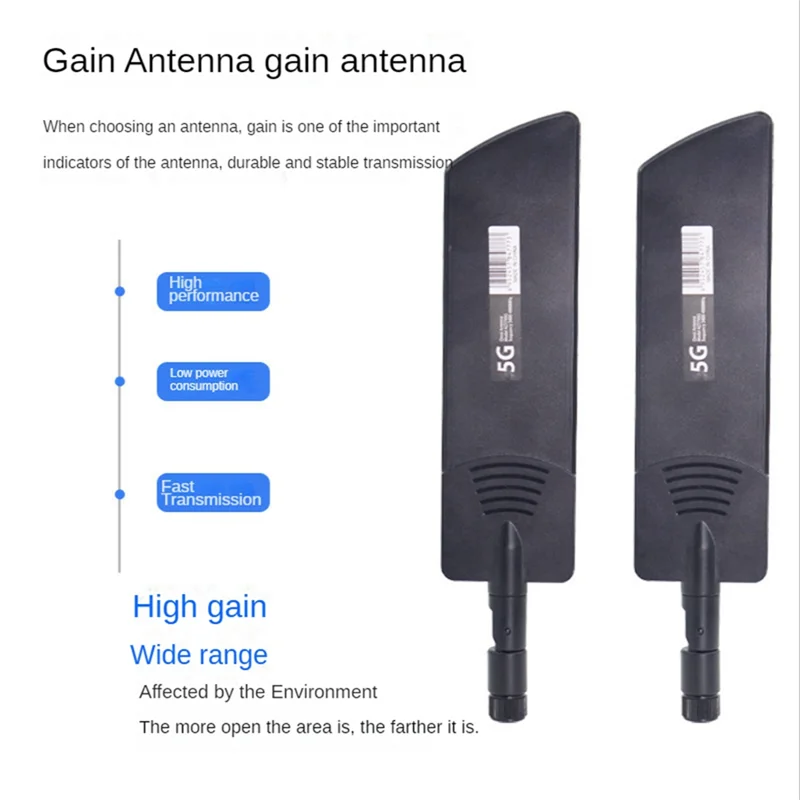 CPE MC801 네트워크 카드 라우터용 신호 부스터 증폭기, 5G WiFi 듀얼 밴드 빨판 안테나, 42Dbi 모뎀, 흰색 TS9