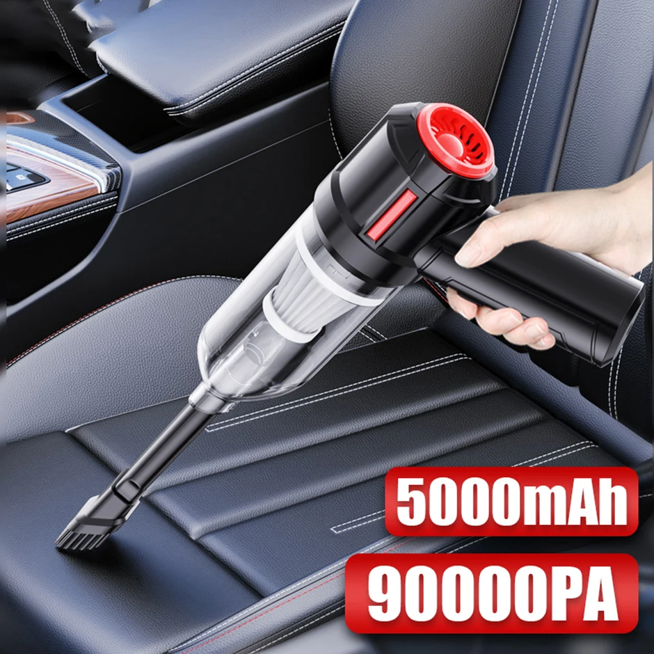 90000Pa 3 In 1 Wireless Car Vacuum Cleaner Portable Cordless Handheld