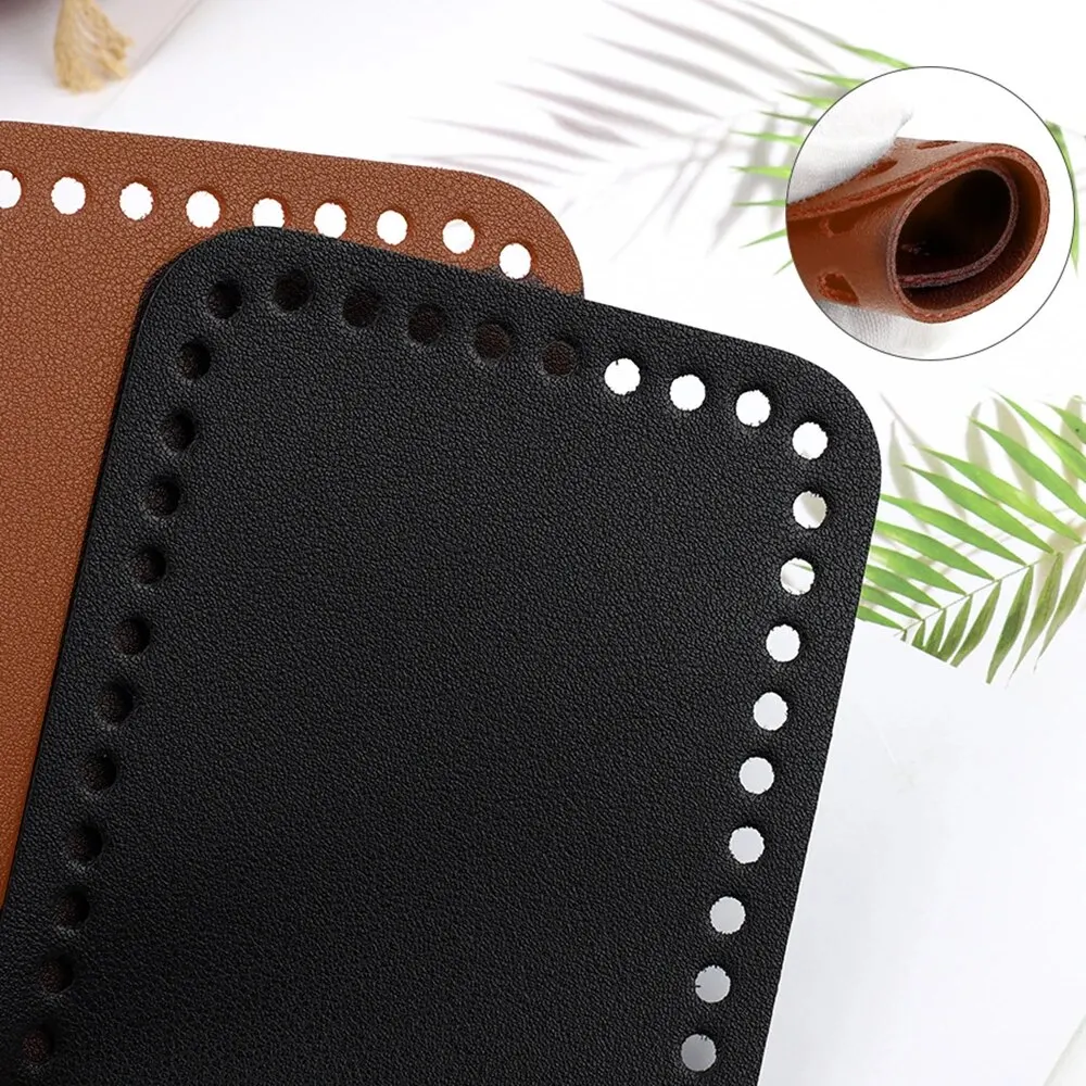PU Leather Handmade Bag Base Crochet Bottom Plate