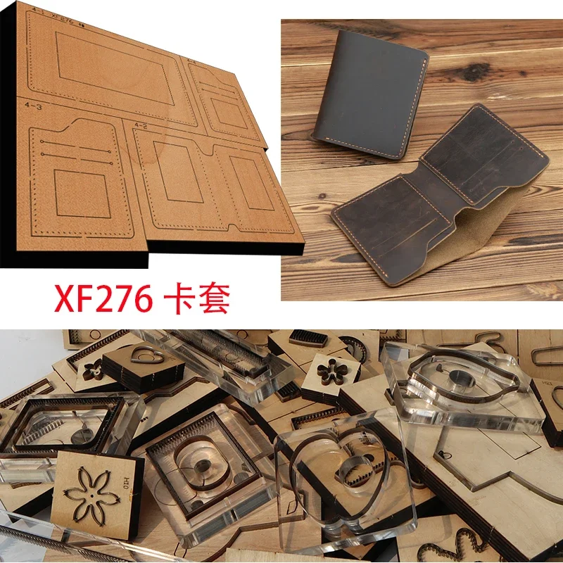 

Handmade Wooden DIY Leather Craft Simple Cardholder Wallet Cutting Dies Knife DieLeather Craft Punch Hand Tool Cut Leather Tools