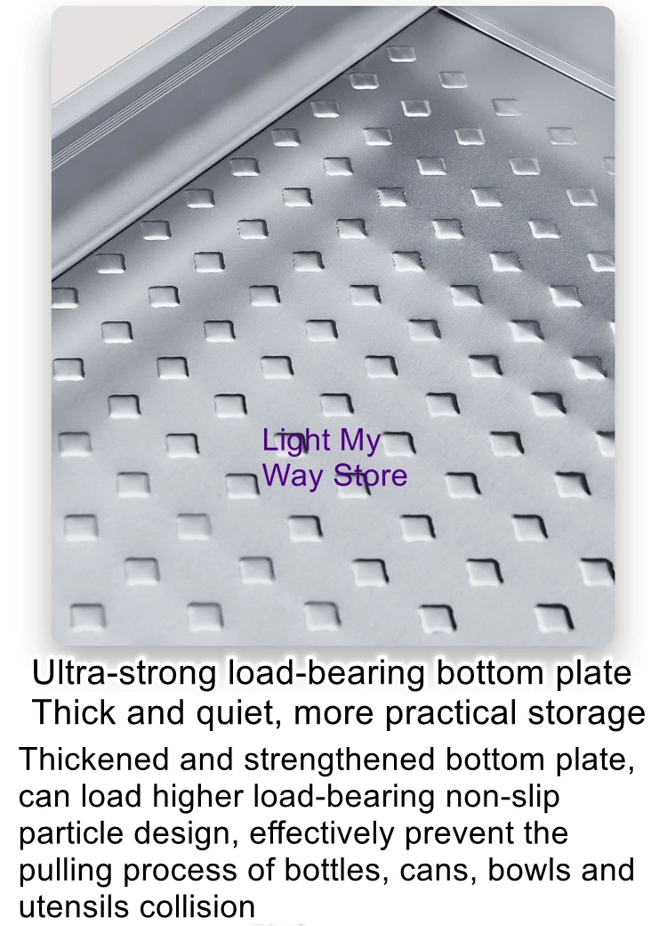 Stainless steel aluminum alloy basket storage rack hanging cabinet lifting basket kitchen pull-down cabinet storage rack