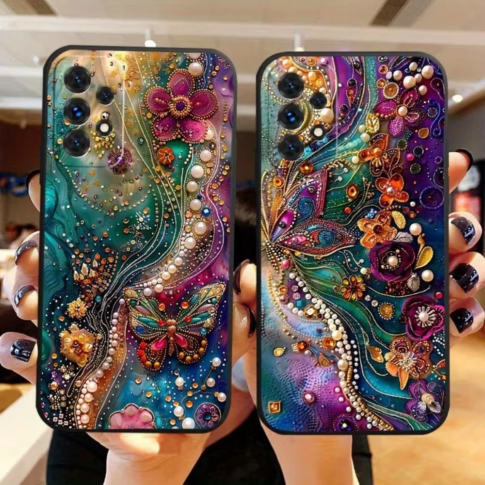 Gorgeous Art Butterfly Pattern Silicone Phone Case Cover