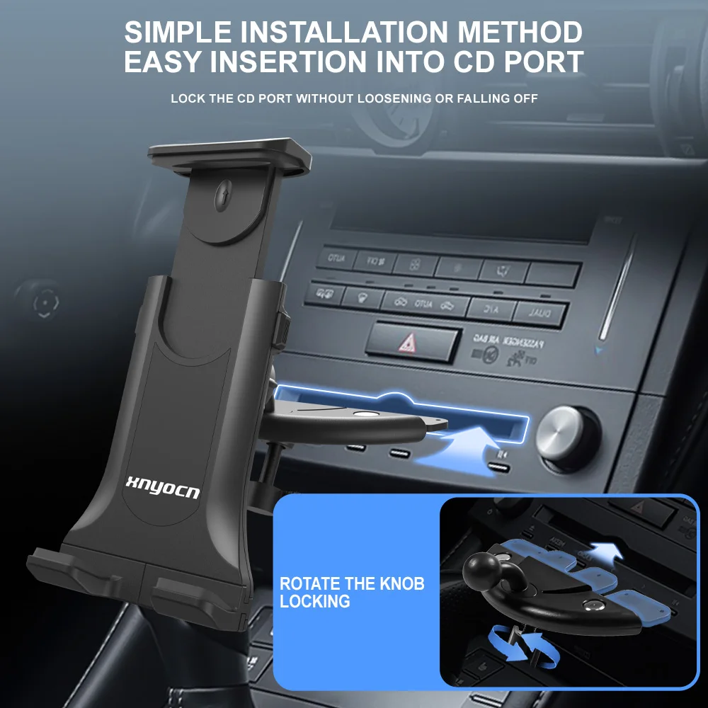 Universal Auto Car cd Slot Holder Tablet Stand Suporte de Montagem do Telefone Celular para Ipad Pro Air Mini 10.9 Samsung Pad pc Gps 412 - Imagem 4