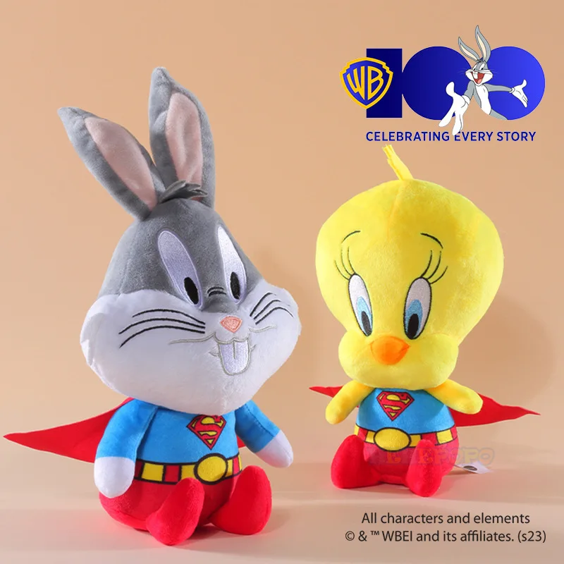 Warner 100Th Anniversary Cute 20Cm Looney Tunes Peluche Cosplay Superman Magic Dress Up Bugs Bunny Trudy Peluche