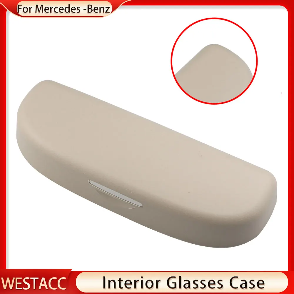 Car Sunglasses Box Glasses Case Holder for Mercedes Benz A B C Class W203 W204 W205 W168 W169 W176 W245 W246 Accessories