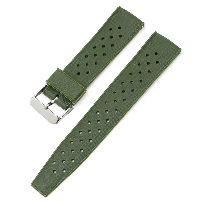 Premium Tropic Rubber Quick Release Watch Strap, 20mm/22mm - Ideal for Diving and Smart Watches