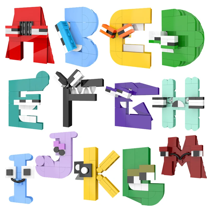 Alphabet Lore Building Blocks 26 Letter A-z Gift For Children