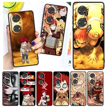 

Anime Naruto Gaara For Huawei P50 P40 P30 P20 Pro Plus P10 P9 P8 Lite 2019 2017 RU E Mini Black Funda Capa Phone Case