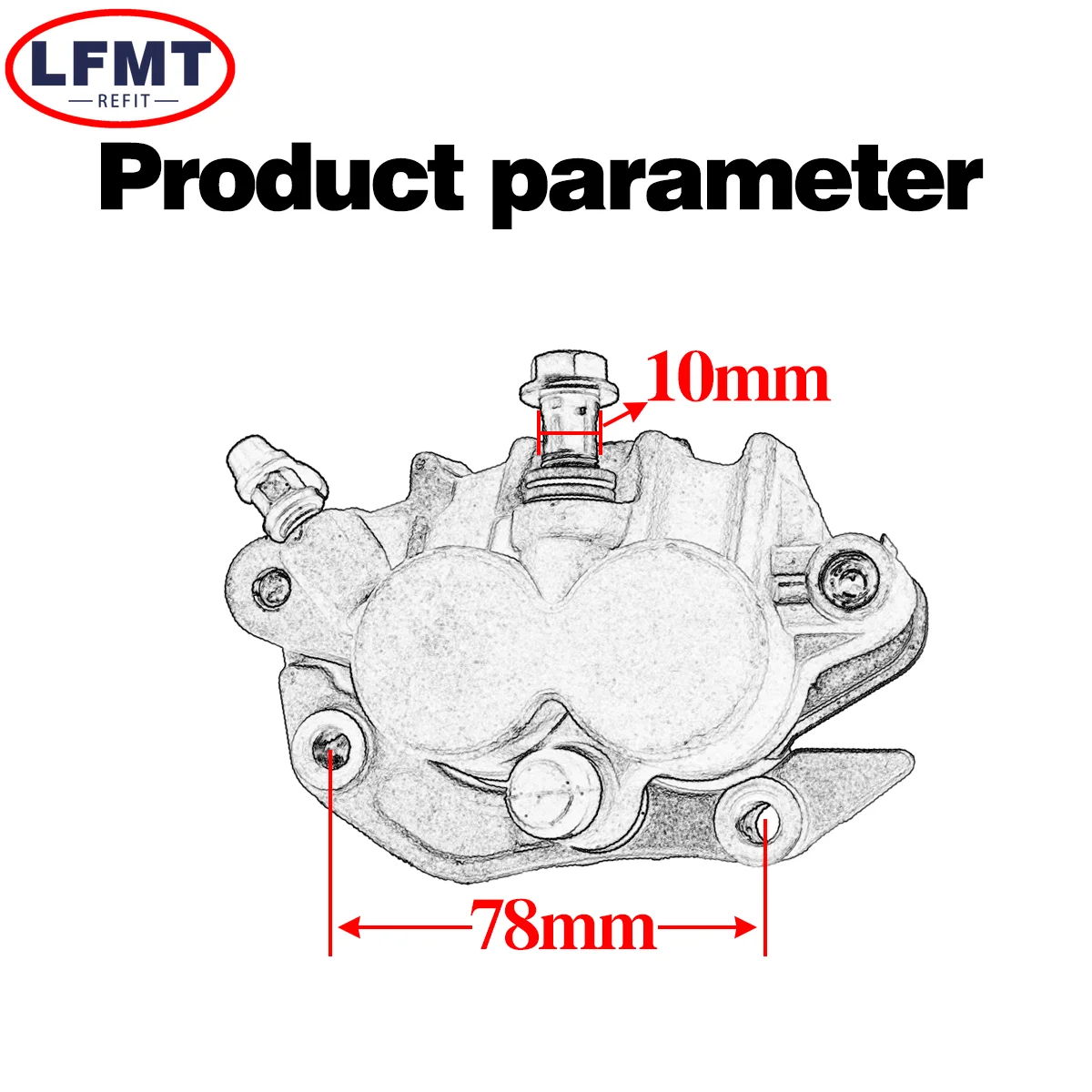 Motorrad Bremssattel Vorne Montage Für HONDA CR125R CR250R CRF250R CRF450R CRF250X CRF450X CRF250RX CRF450RX – Detail 2