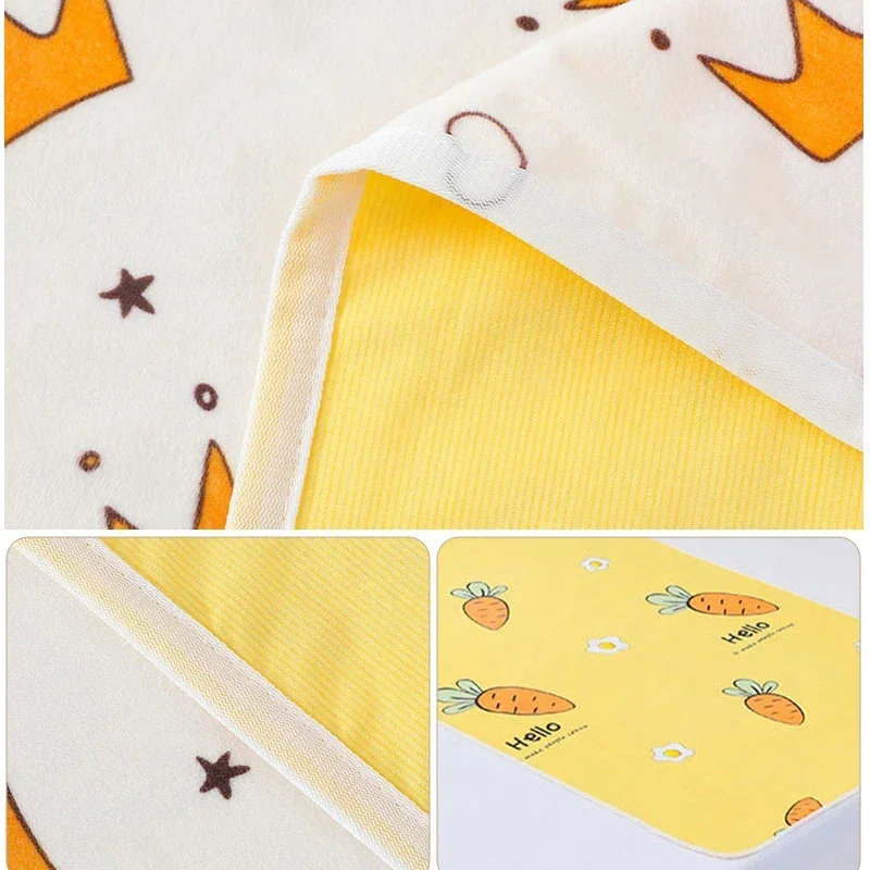 Diaper Changing Pad Diaper Changing Mat Mattress Urine Mat Waterproof Washable Mattress Urine Mat for Baby Toddlers Cute Cartoon Bed Protector Diaper Bedding Urine Pads Cloth Breathable