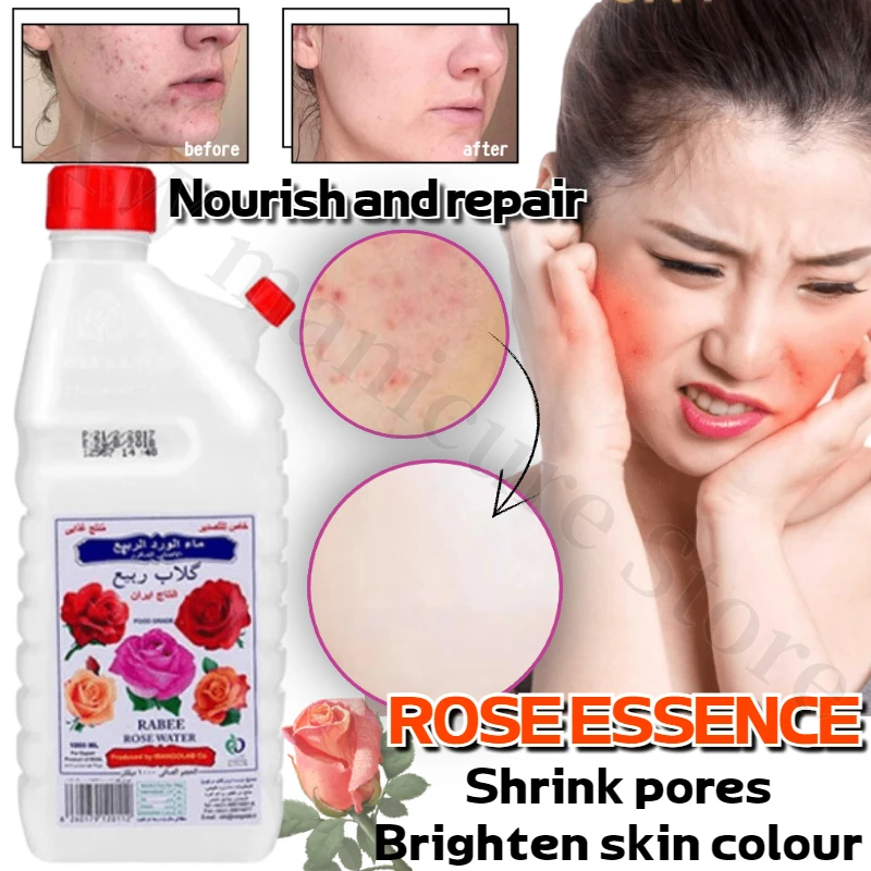 

Damascena Rose Hydrosol Toning Moisturizing Anti-Aging Essence Anti-wrinkle Improve Fine Lines Shrink Pores Facial Skin Care