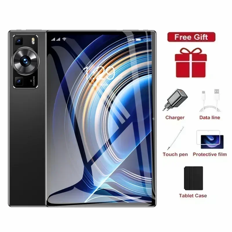 thumbnail image 1 of Tableta P60 Pro original versión global Android 13 16 GB + 1 TB 11 pulgadas Snapdrago 888 5G Tarjeta SIM dual Llamada telefónica WIFI HD 4K Tablet, 1 of 5