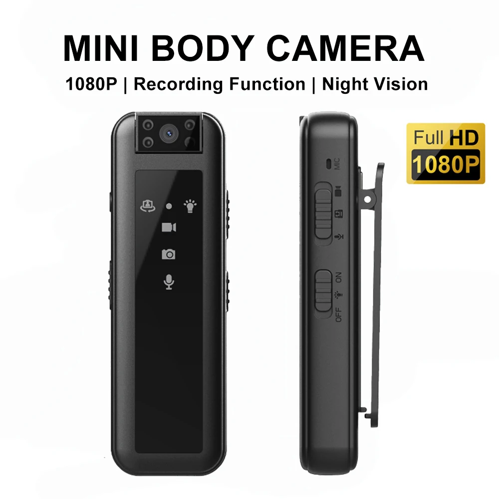 

CS07 Mini Body Camera 1080P Full HD Digital Camera With 180° Rotation Len Micro Camcorder Outdoor Sport DV Video Recorder DVR