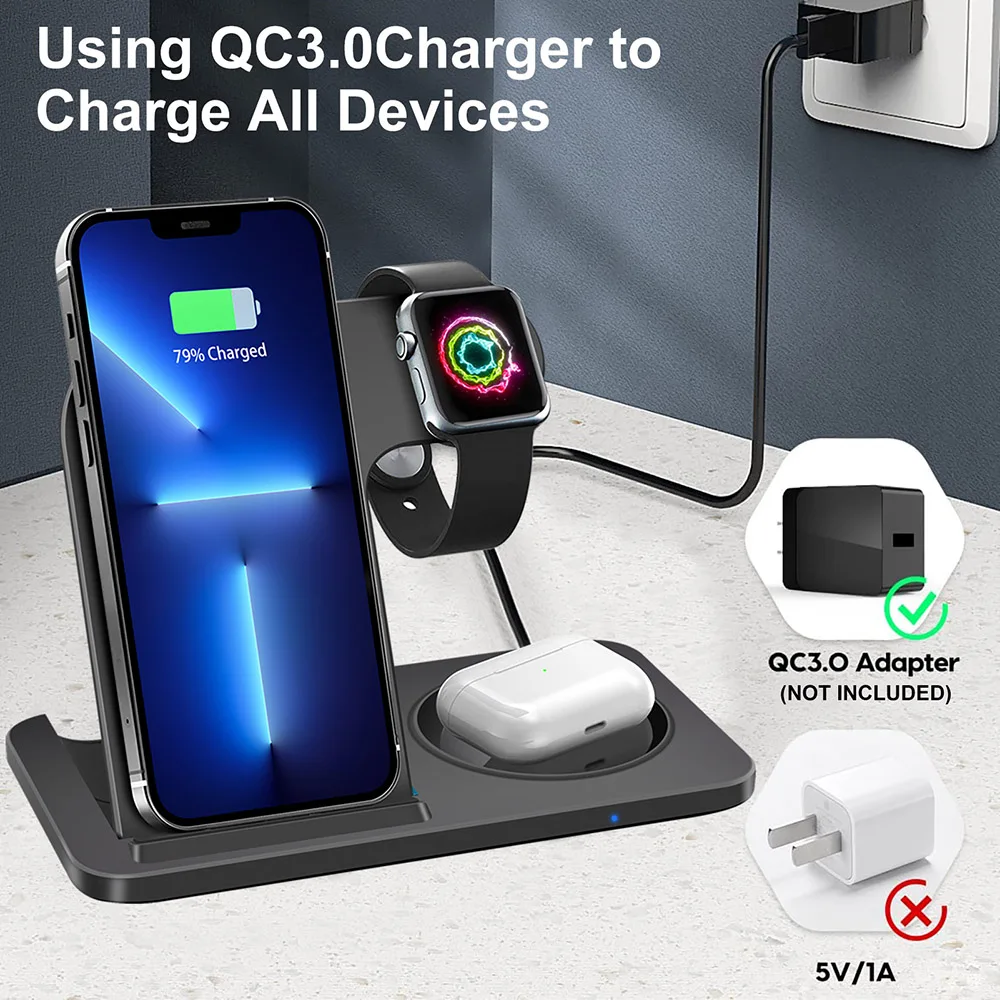 Apple Watch Iphone Airpods Charging Stand  Charging Station Iphone 8 Apple  Watch - Watch Charger - Aliexpress