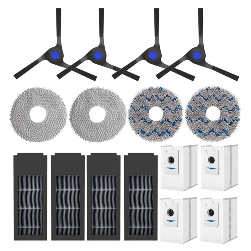 

Запчасти для пылесоса ECOVACS DEEBOT X2 X2 Pro X2 Omni, основная боковая щетка, фильтры НЕРА, насадки для швабры, мешки для пыли