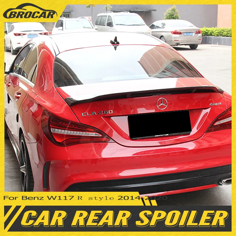 

For Mercedes-Benz class W117 C117 CLA 250 CLA 200 CLA180 CLA45 AMG 2014-2020 R style FRP/real carbon fiber spoiler modification