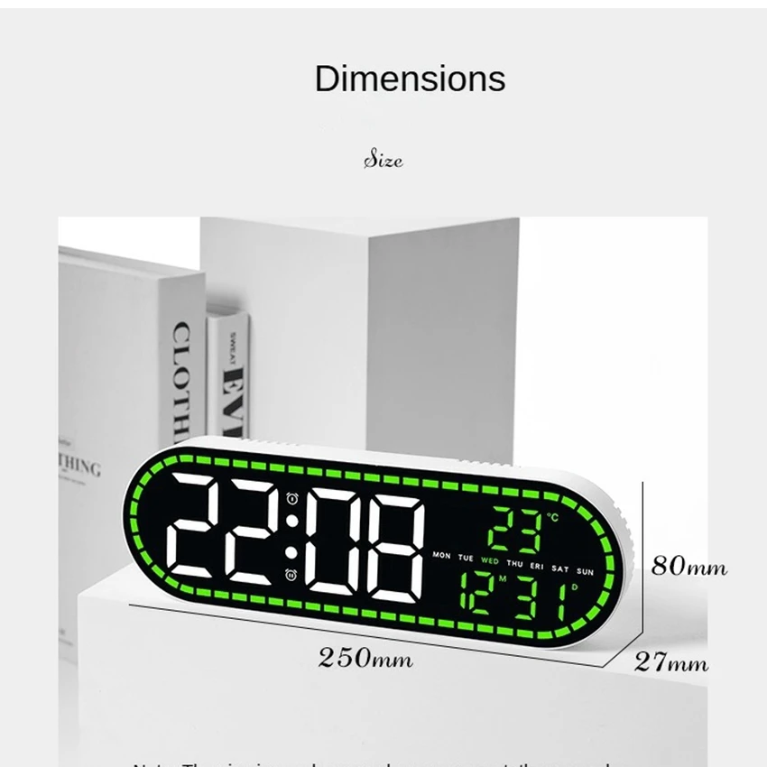 LED Digital Wall Clock 6