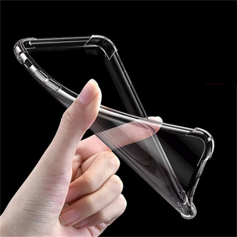 Clear Silicone Soft Shockproof Ring Phone Case