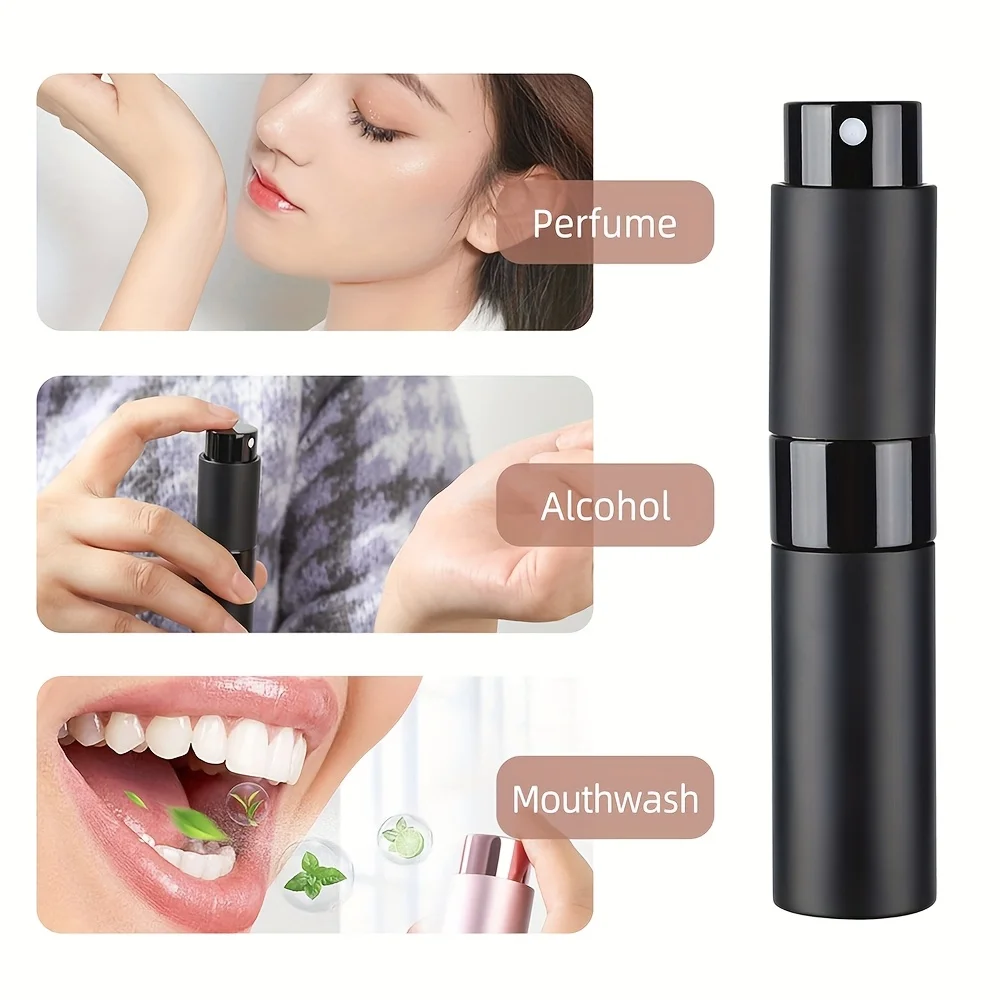 1/3 Piece 8ml Perfume Spray Bottle, Refillable, Travel, Easy Spray, Empty Cologne Dispenser, Portable Sprayer