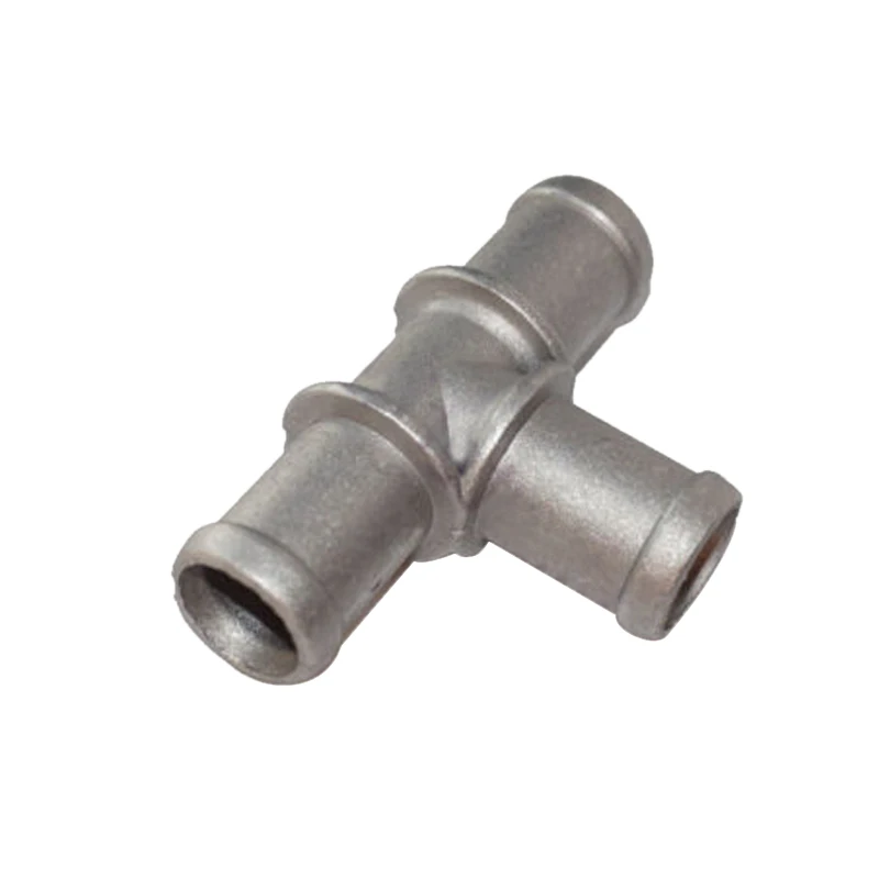 

Универсальный автомобильный тройник 3/4x3/4x3/4 дюйма, соединитель для шланга охлаждающей жидкости, серебристый алюминиевый сплав