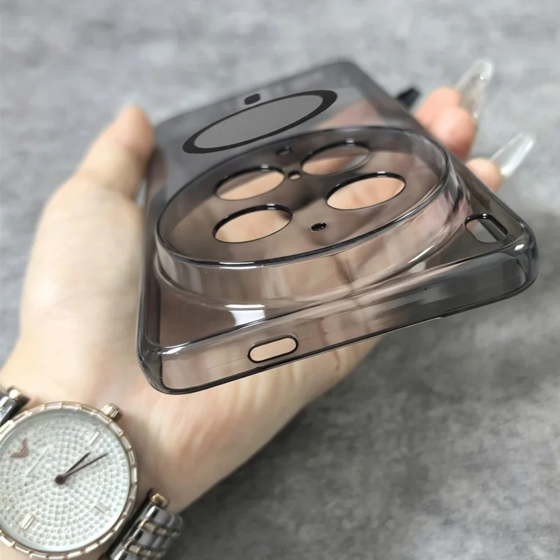 Luxury Crystal Clear MagSafe-Compatible Rugged Magnetic Slim Phone Cover