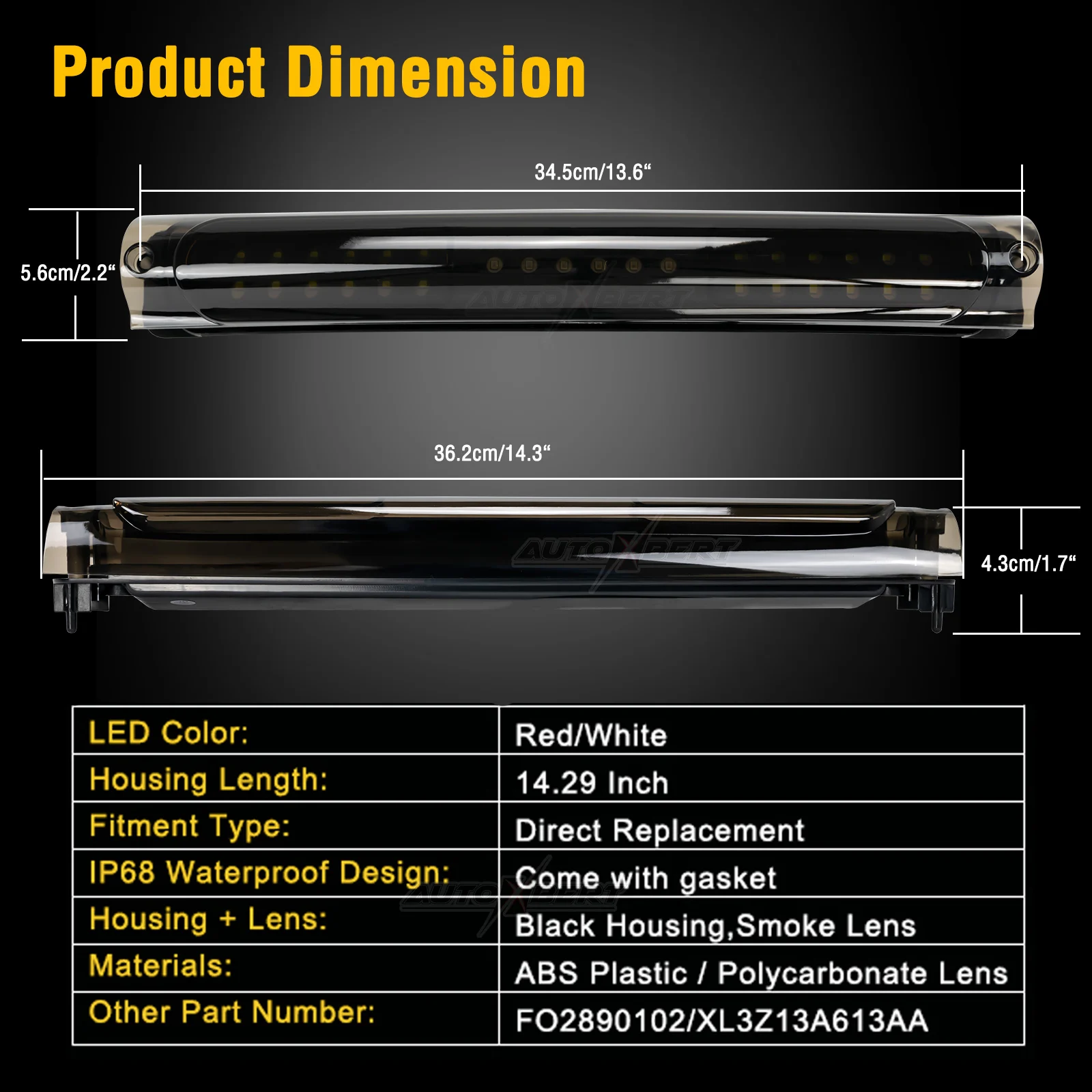  F150 1997 - 2003 츮Ƽ ͽ LED  ° 극ũ Ʈ, ī 3 °  Ʈ  Ʈ  Ͽ¡ ũ 
