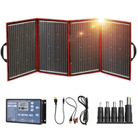 Kit solaire DOKIO 18V pliable avec chargeur portable 12V pour camping/powerbank/batterie/maison 200W 5