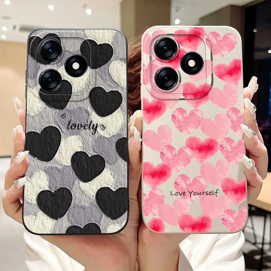 Beautiful Bow Rose Painting Soft Silicone Shockproof Phone Case