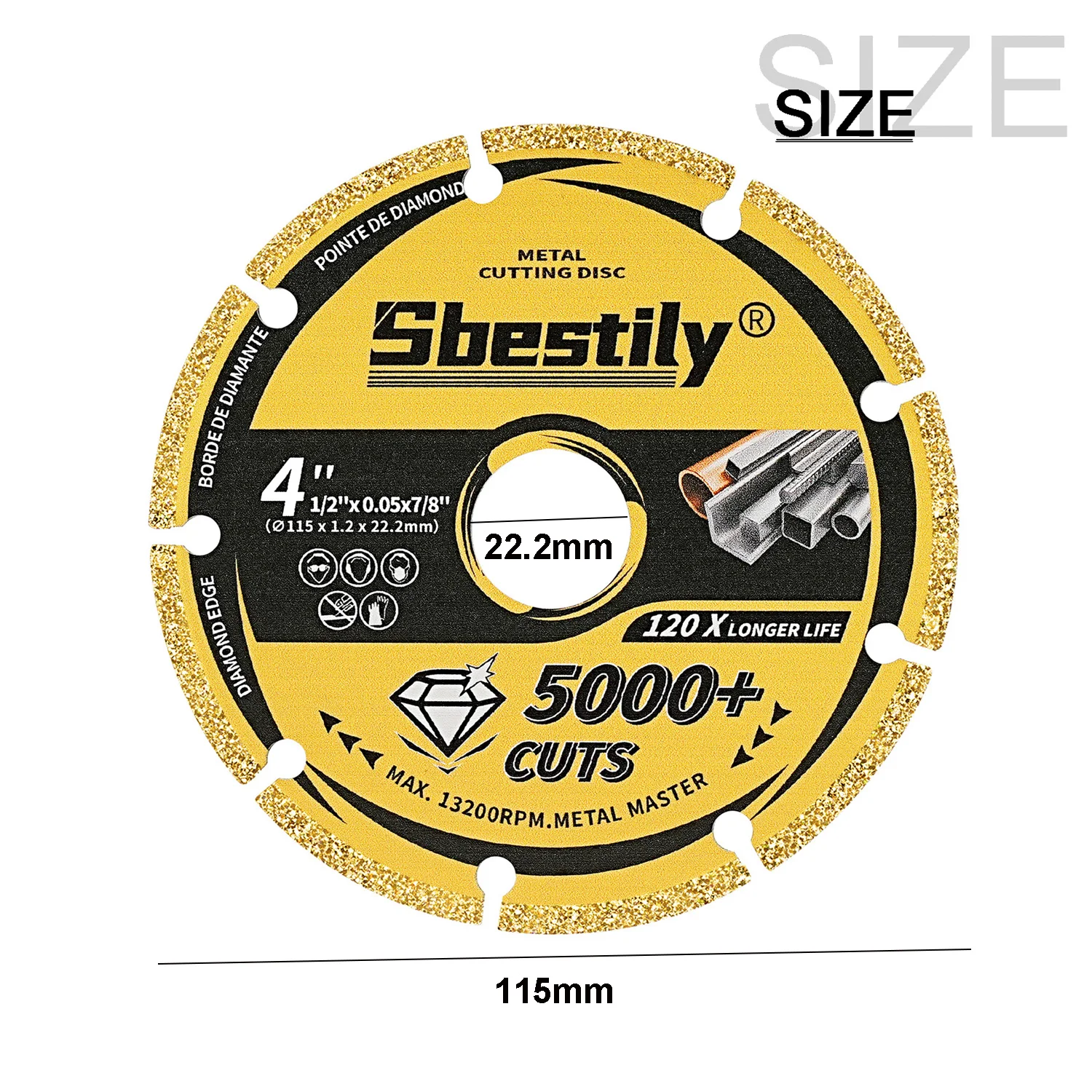 75mm/115mm Diamond Cutting Disc Brazed Saw Blade Angle Grinder Grinding Wheel Rotary Disc for Metal Rebar Wood INOX Cutting cutting disc grinding disc grinding wheel