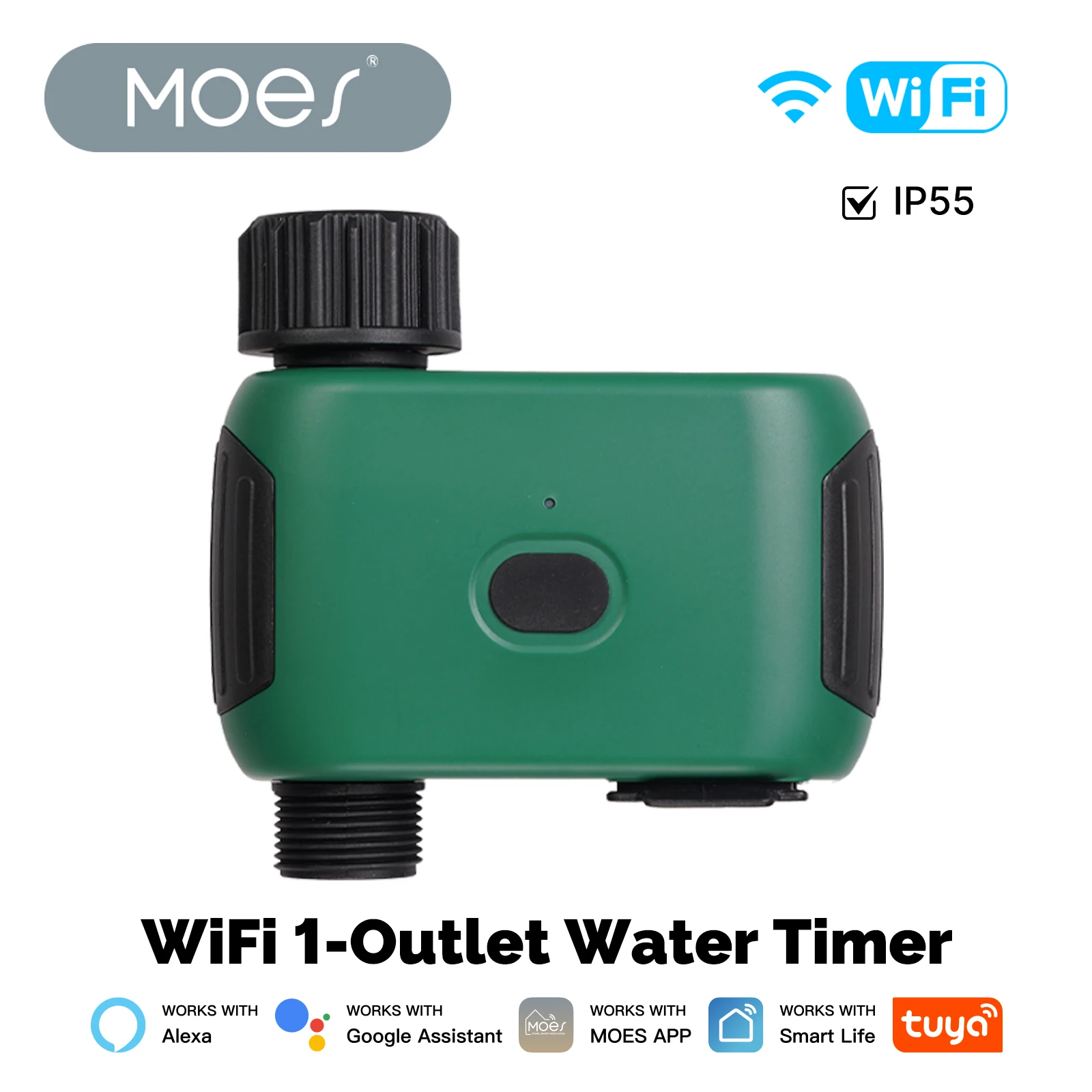 Picture of MOES Tuya Smart WiFi 1 Outlet Water Timer Irrigation System Automation ...