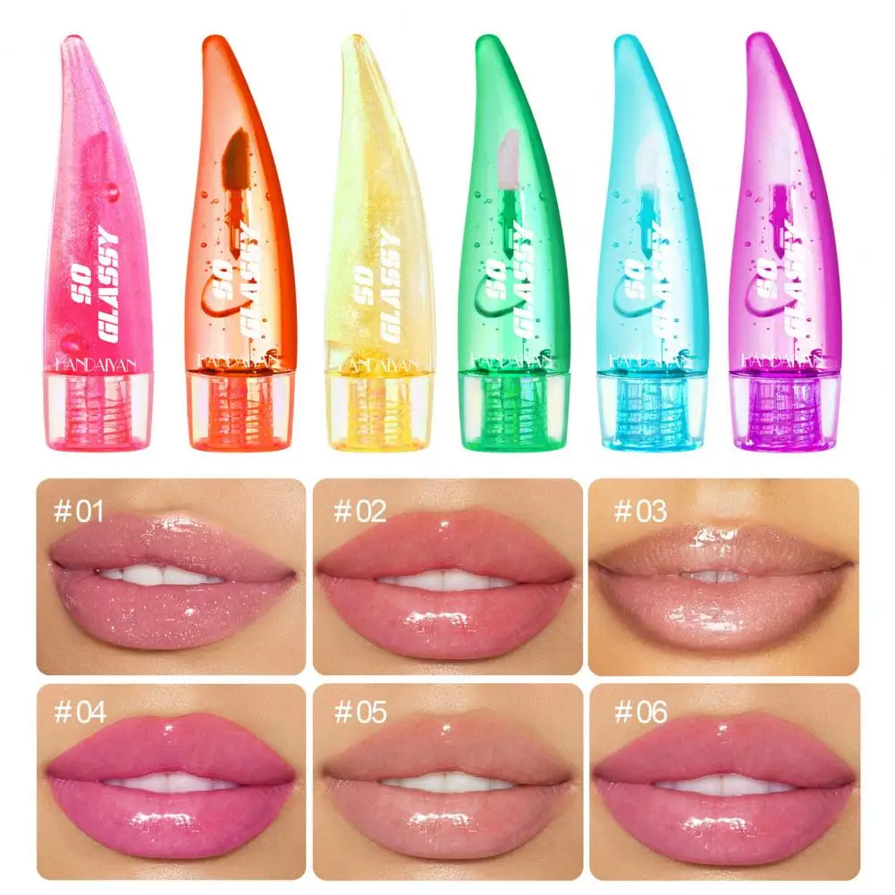 4ML Color Change Lip Gloss Moisturizing Pearlescent Mirror Finish Lip Gloss Long-lasting Hydrating Lipstick Women Accessories