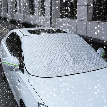 Protezione per Auto da Neve e Ghiaccio, Parasole per Parabrezza Anteriore e Posteriore, Copertura Visiera, Accessori Esterni per Auto