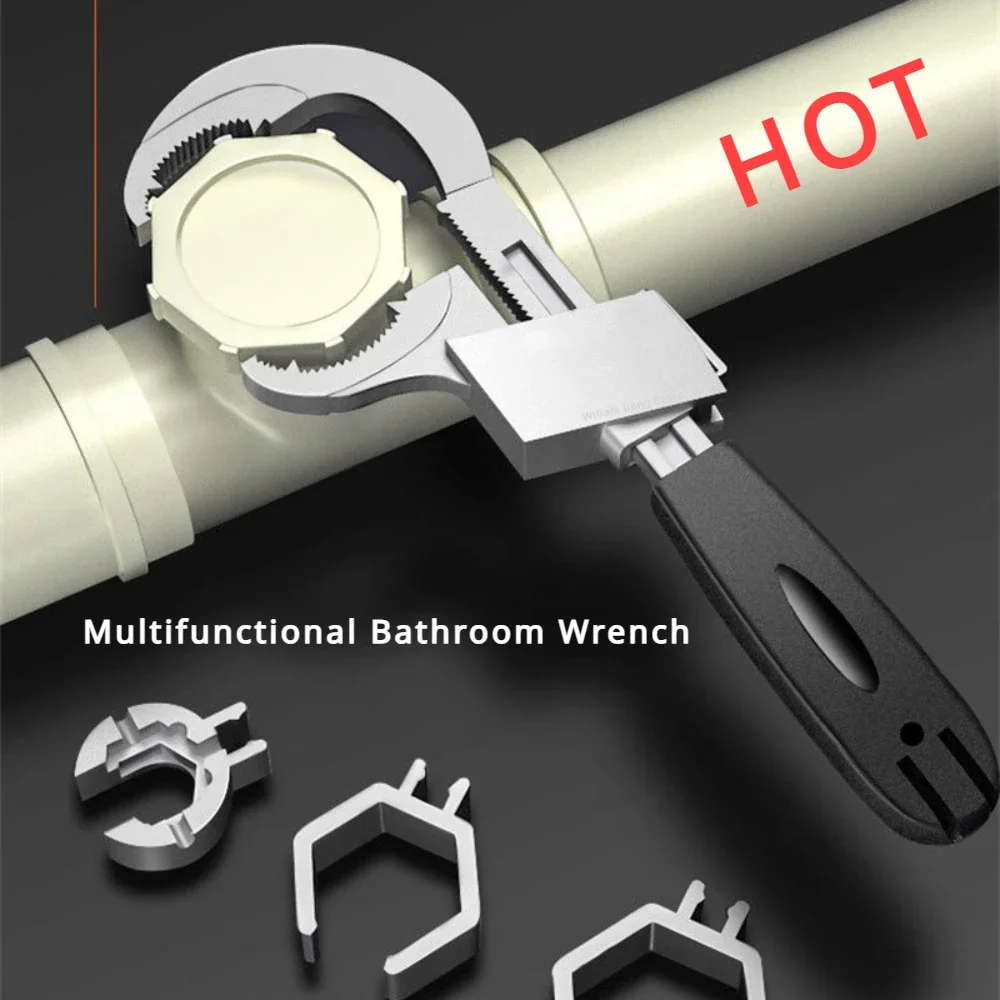 Bathroom Set Large Hand Pipe Tools Bathrooms Accessories Wrench Spanner Workshop Sink Mechanical Sewer Adjustable Automotive