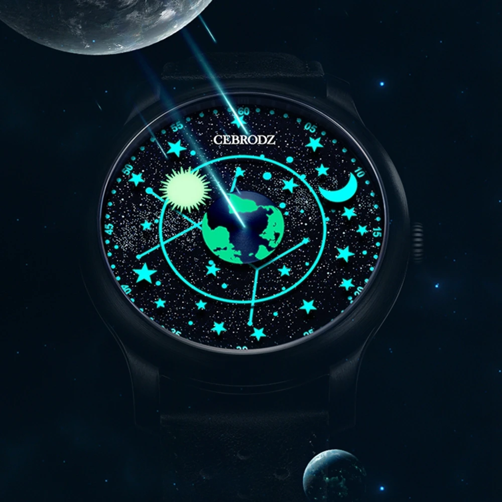 

Top Luxury Brand Automatic Watch Men Space Dial Mechanical Wristwatches Designer Watches 44mm Super Luminous Clocks CEBRODZ 2023