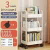 Household Multi-layer Small Cart Storage Rack Floor To Floor Kitchen Bedroom Bathroom Storage Rack Storage Rack With Wheels 3